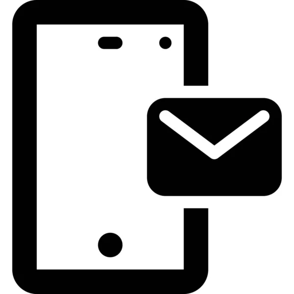 Иконка Мобильного Телефона Категории Мобильные Устройства Приложения — стоковый вектор