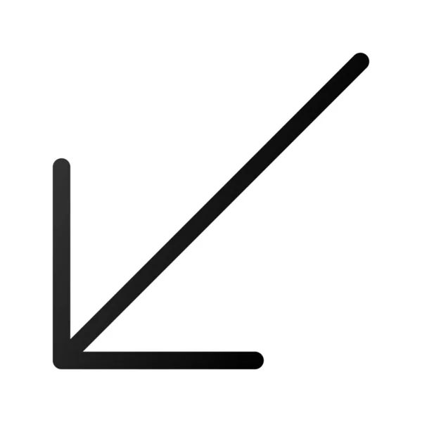 Einfaches Pfeil Unten Symbol — Stockvektor