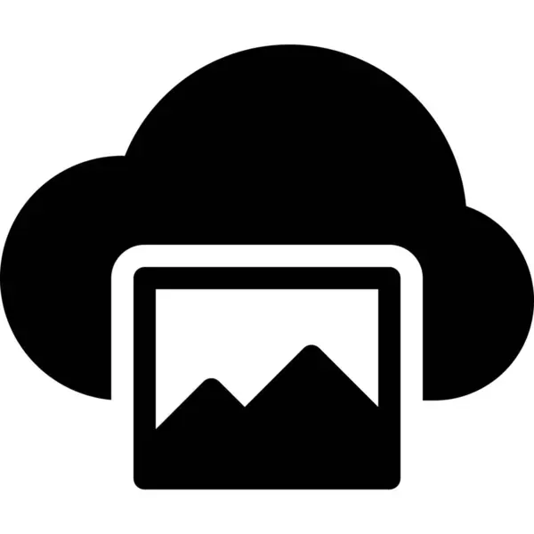 Image Symbol Für Cloud Daten Der Kategorie Infrastruktur — Stockvektor