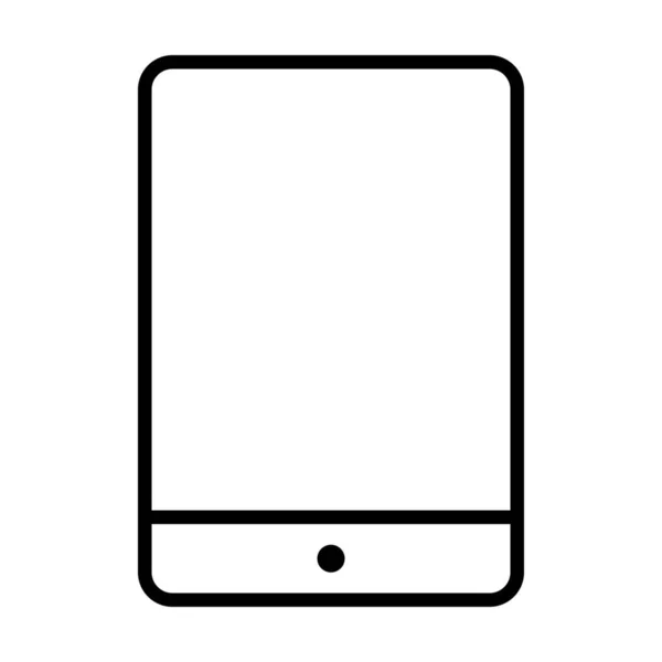 Icono Tableta Dispositivo Desarrollo Estilo Esquema — Vector de stock