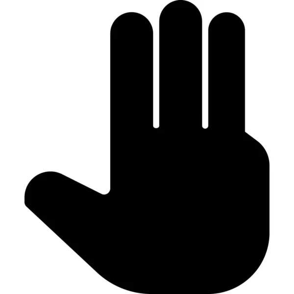 Значок Рук Жестів Пальців Категорії Дотик Жести Рук — стоковий вектор