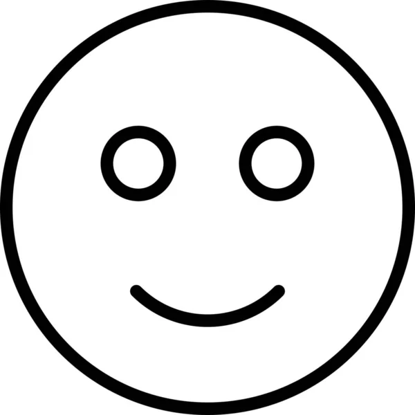 Emotional Face Happy Icon Der Kategorie Avatare — Stockvektor