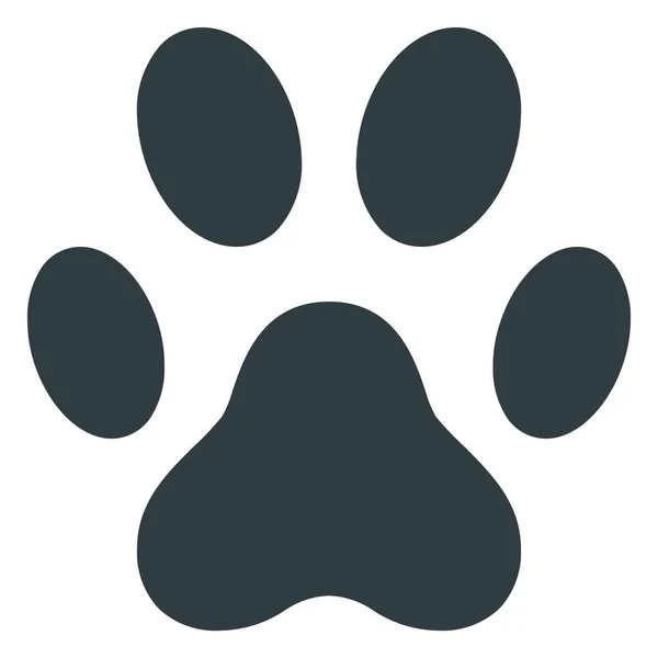 ソリッドスタイルの動物猫犬のアイコン — ストックベクタ