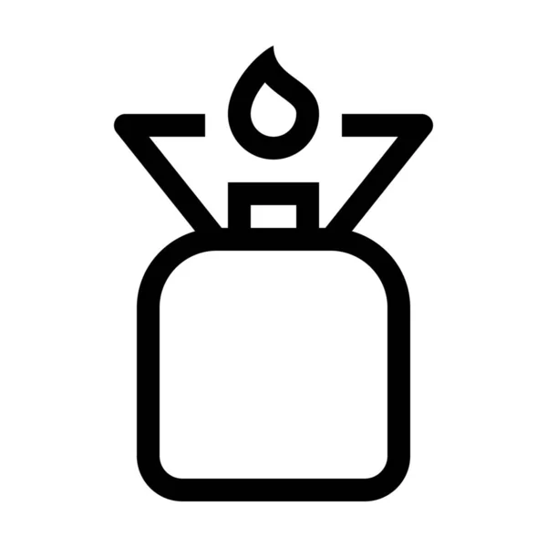 Camp Camping Cooker Icon Outline Style — Stock Vector