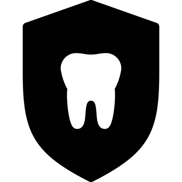 Φροντίδα Οδοντιατρική Προστασία Εικονίδιο — Διανυσματικό Αρχείο
