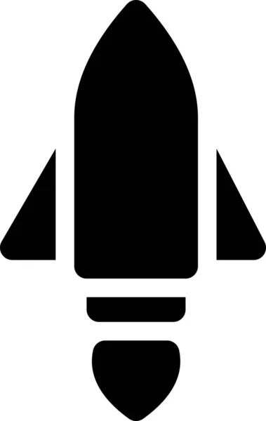 Interplanetaire Raket Schip Icoon Voertuigen Wijze Van Vervoer Categorie — Stockvector