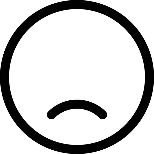 Tvář Smutná Nešťastná Ikona Kategorii Avatars — Stockový vektor