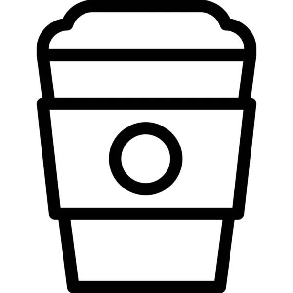 Ikon För Kaffedrycker Kategorin Mat Dryck — Stock vektor