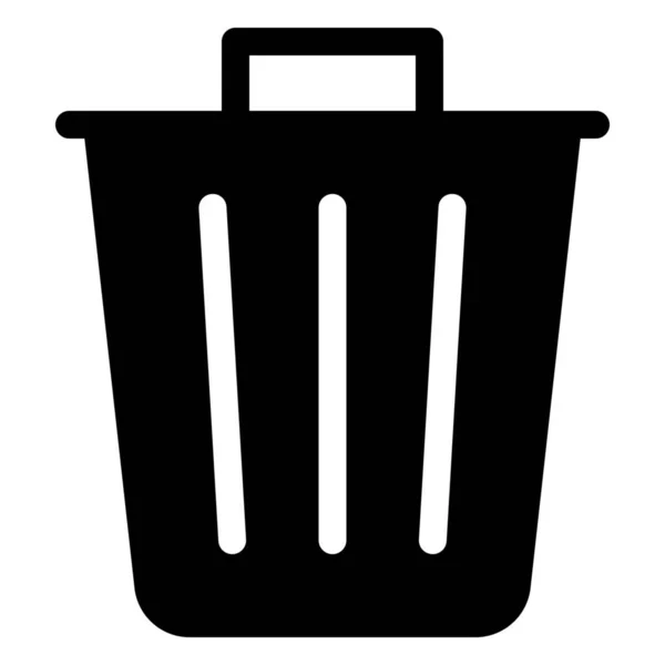 Bin Puede Icono Basura — Vector de stock