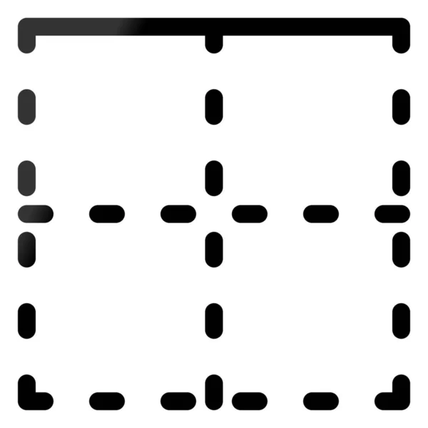 Значок Верхньої Комірки Рамки — стоковий вектор