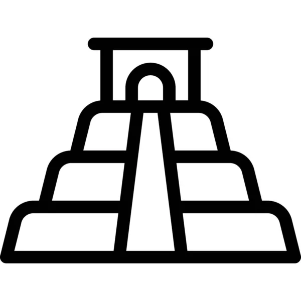 ランドマークのカテゴリにランドマークアイコンを構築するアーキテクチャ — ストックベクタ