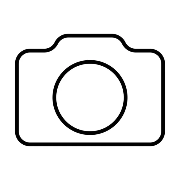 Ikona Aparatu Fotograficznego Konturze — Wektor stockowy