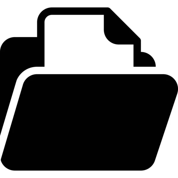 Symbolsymbol Für Dokumentordner — Stockvektor