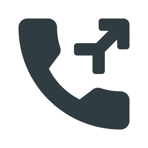 Call Merge Phone Icon Solid Style — Stock Vector