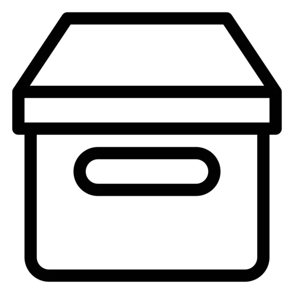 Значок Пакунка Доставки Коробки Стилі Контур — стоковий вектор