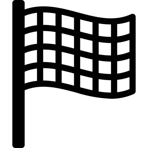 Vlajka Značka Závod Ikona Kategorii Ocenění — Stockový vektor