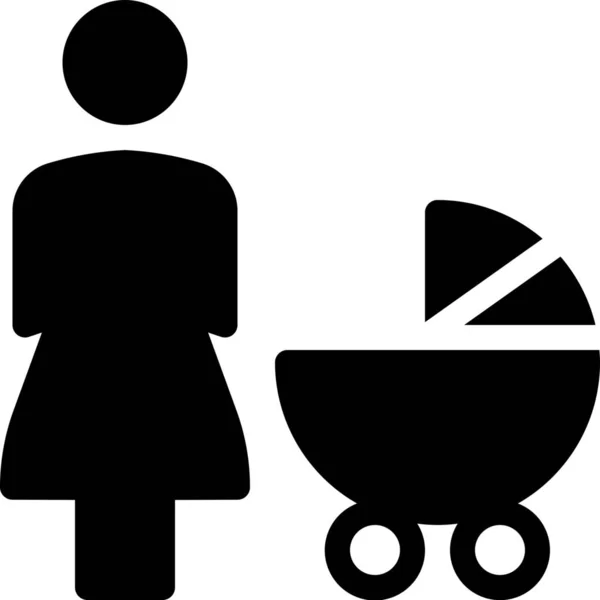 Ikone Für Kinderwagen — Stockvektor