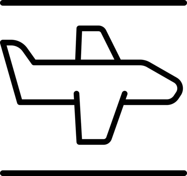 Abflugsymbole Für Flugzeuge Der Kategorie Fahrzeuge Verkehrsmittel — Stockvektor