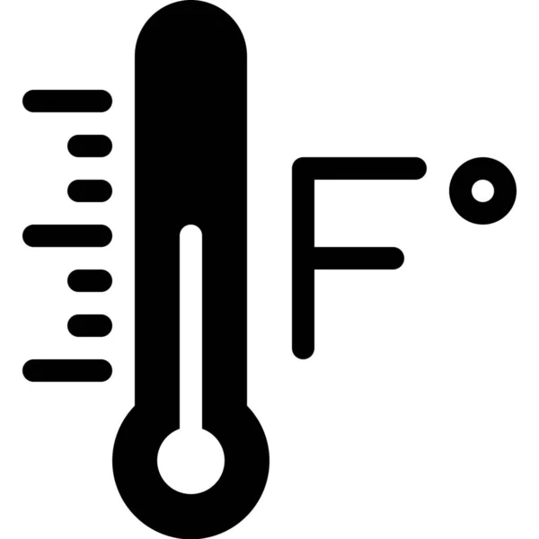 Fahrenheit Vorhergesagte Temperatur Symbol — Stockvektor