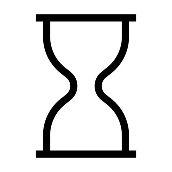 Bussy Hourglass Άμμο Εικονίδιο Στυλ Περίγραμμα — Διανυσματικό Αρχείο