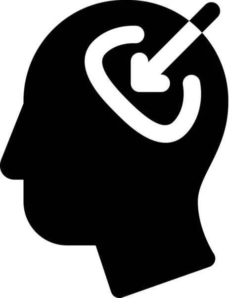 Икона Мозга Человека Категории Аватары — стоковый вектор