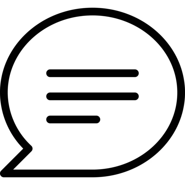 Bubble Chat Komentarz Ikona — Wektor stockowy