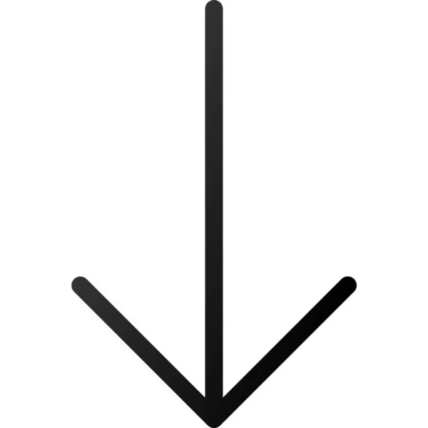 Проста Піктограма Стрілки Вниз — стоковий вектор