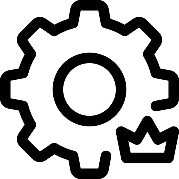 Ikona Mechanika Króla Trybu — Wektor stockowy