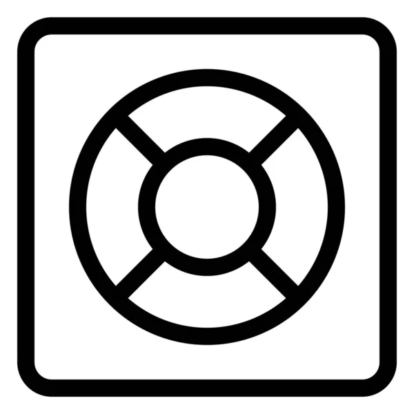 Ipod Musikplayer Symbol Umriss Stil — Stockvektor