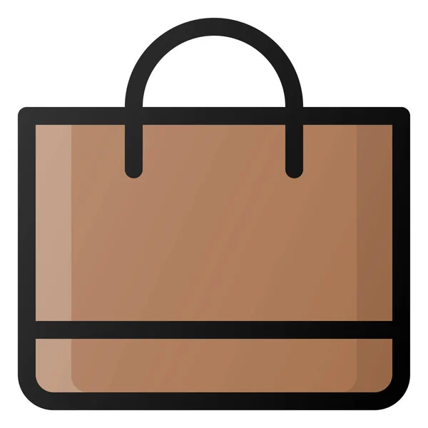 Ícone Loja Comércio Eletrônico Saco —  Vetores de Stock