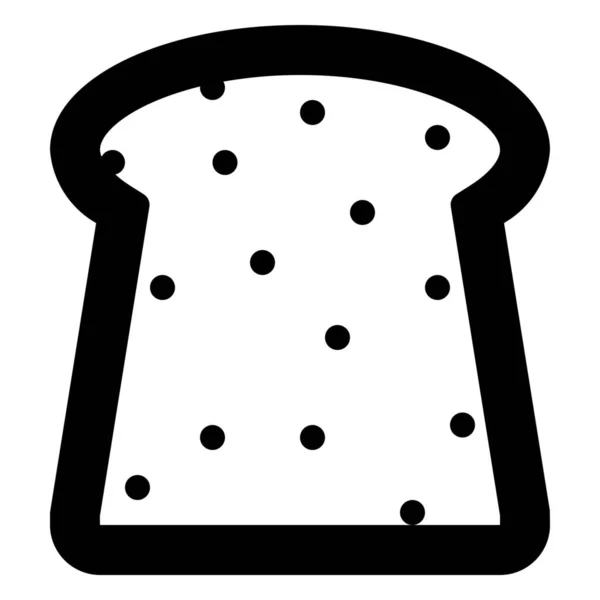 Bäckerei Brot Frühstück Symbol — Stockvektor