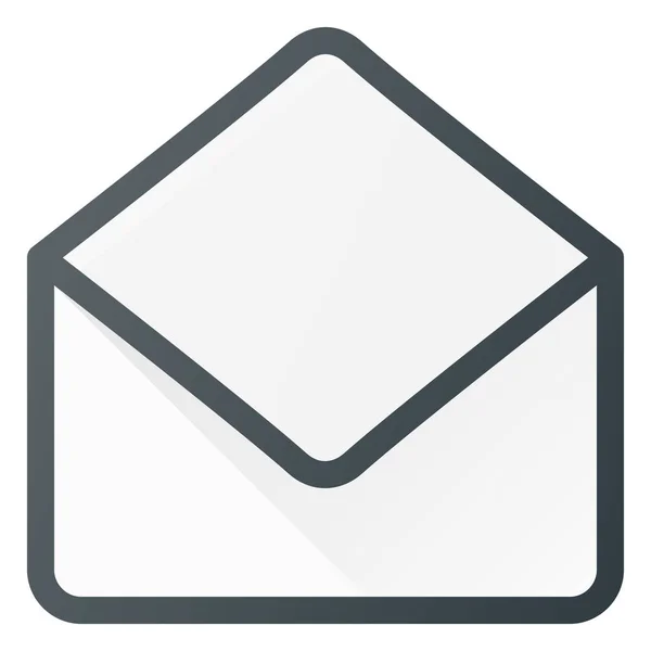 メールエンベロープメールのアイコンを記入アウトラインスタイル — ストックベクタ