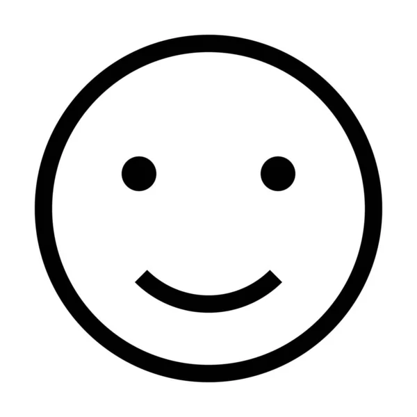 Emoji Ícone Rosto Emoticon Estilo Esboço — Vetor de Stock