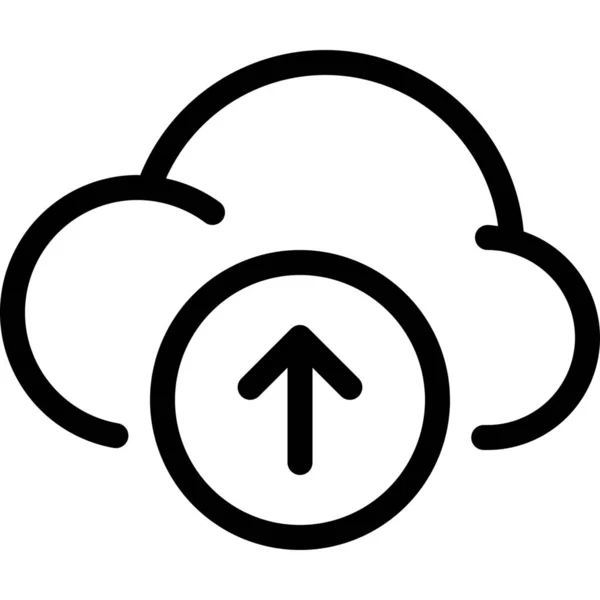 Ikona Cloudové Datové Sítě — Stockový vektor