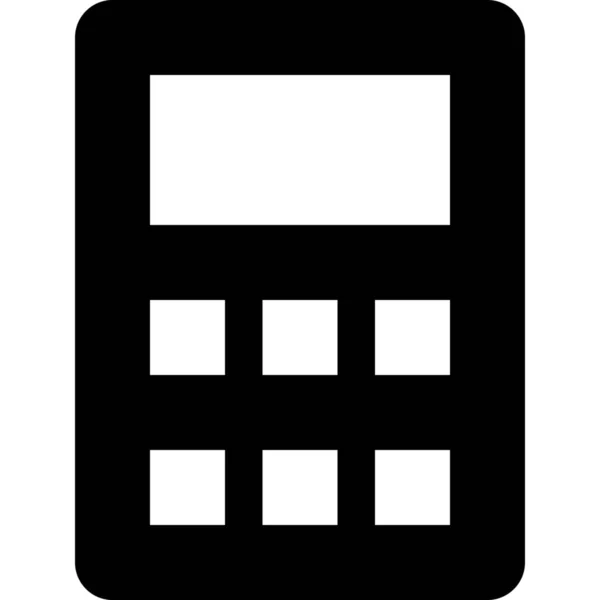Ikona Kalkulačky Pro Firmy Jednolitém Stylu — Stockový vektor