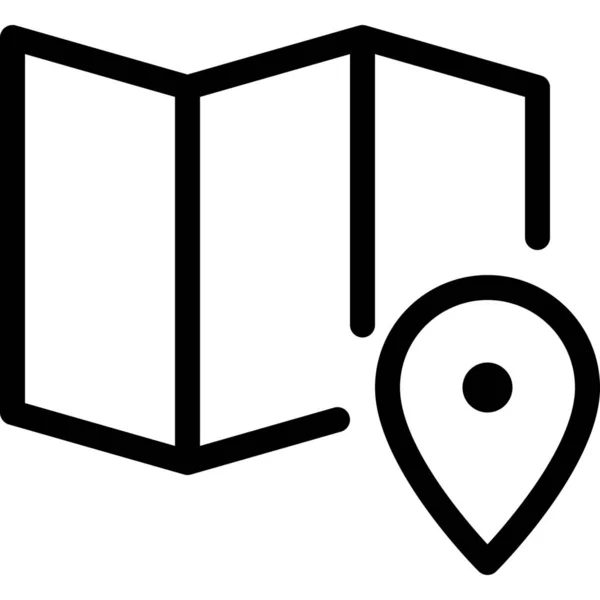 Geolocation Location Map Icon Karten Navigation Kategorie — Stockvektor