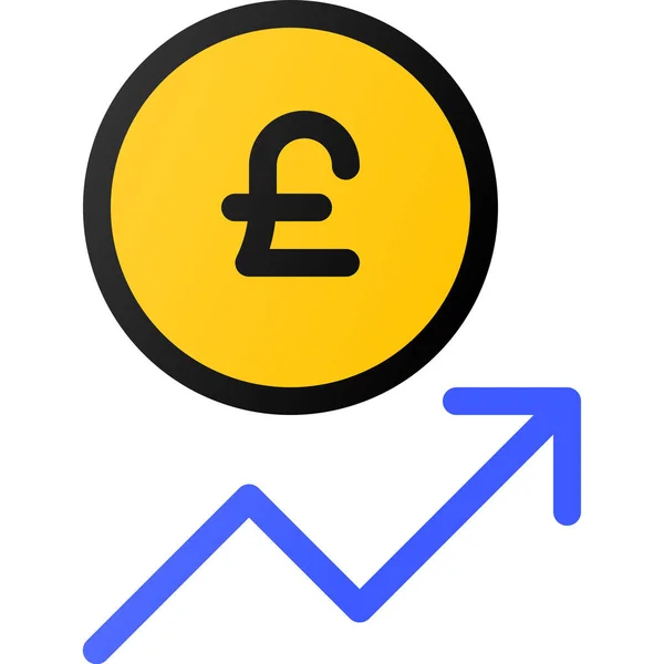 Capital Increase Invest Icon — Stock Vector