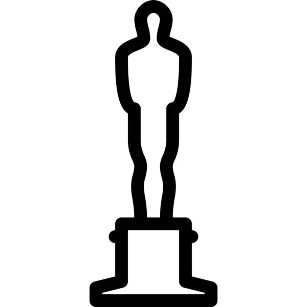 Ikona Nagrody Oscara Kategorii Nagrody — Wektor stockowy