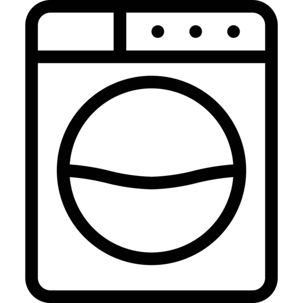 Hotel Laundry Room Icon Tourism Hotels Hospitality Category — Stock Vector