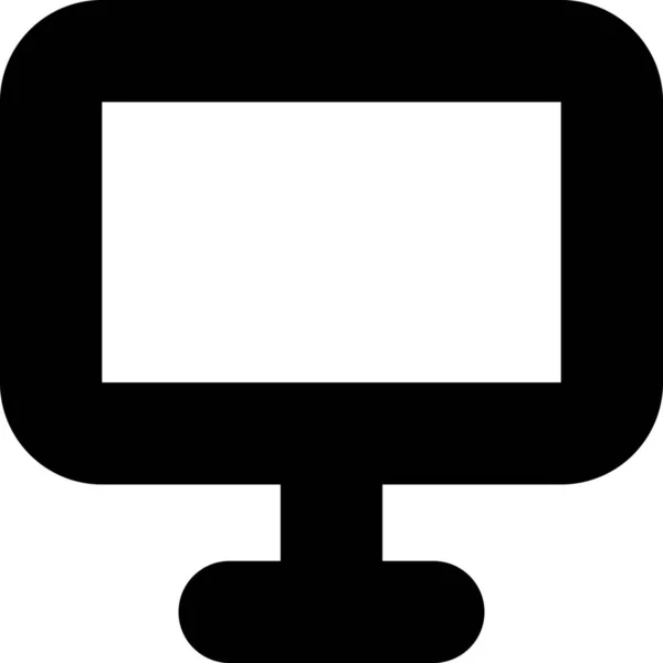 Ікона Комп Ютера Lcd Стилі Flat — стоковий вектор