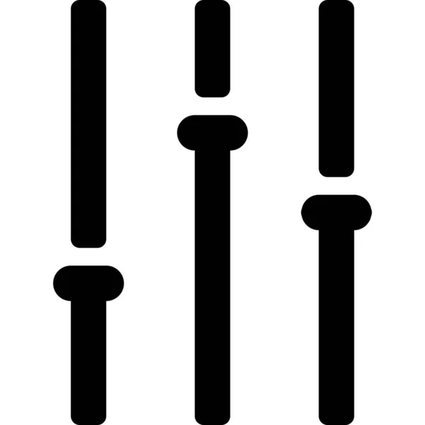 Konfiguration Equalizer Symbol Anpassen — Stockvektor