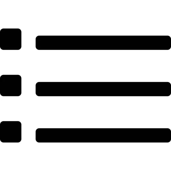 Liste Des Puces Icône Paragraphe Dans Catégorie Photographie — Image vectorielle