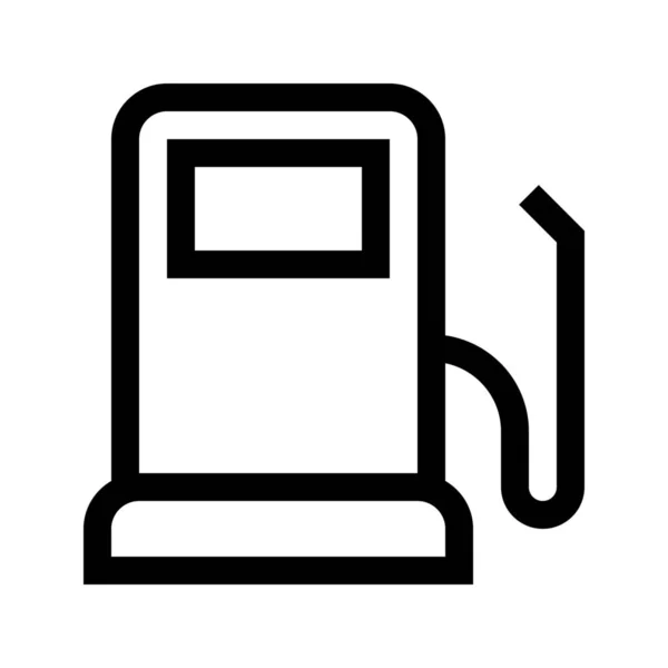 City Fuel Gas Icon Outline Style — Image vectorielle