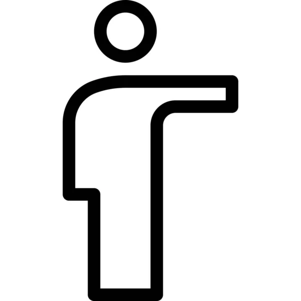 Homme Personne Pointant Icône Dans Catégorie Avatars — Image vectorielle
