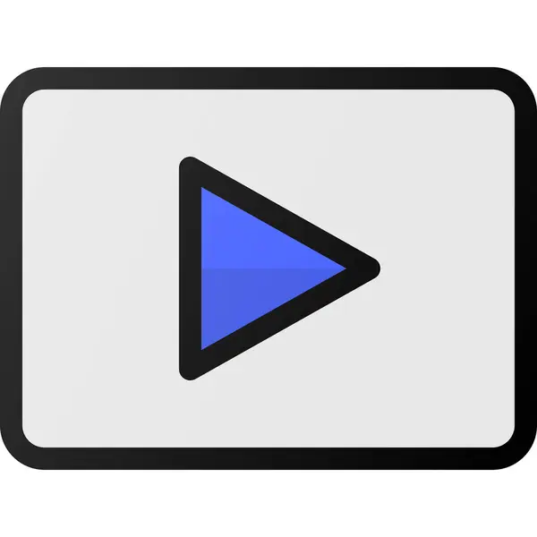 Video Player Movie Icon — Stock Vector