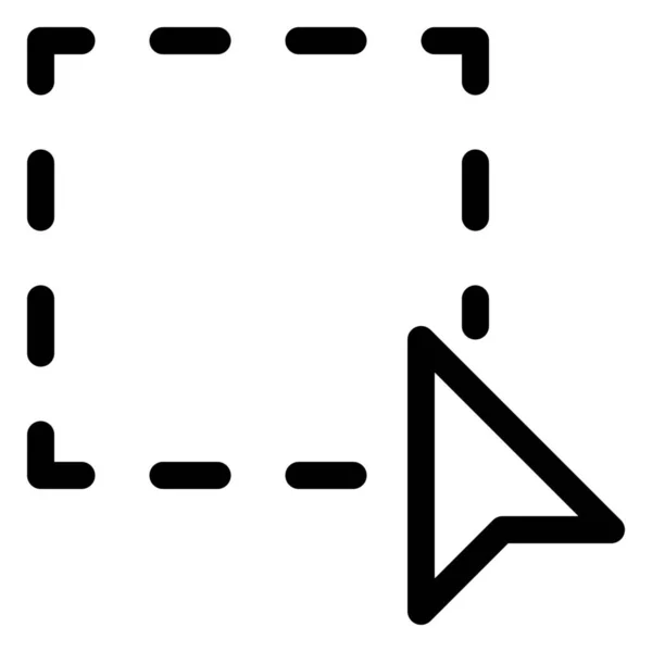 Cursor Mausrechteck Symbol — Stockvektor