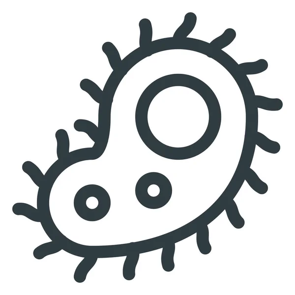 Bacteria Biology Medical Icon Outline Style — Stock Vector