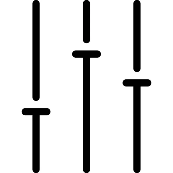 Anpassung Des Konfigurations Equalizer Symbols Der Optimalen Kategorie — Stockvektor
