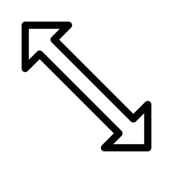 Klicka Markören Diagonalt Ikonen — Stock vektor