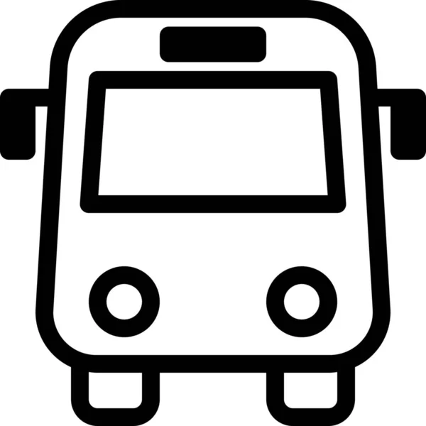 Symbol Für Den Busverkehr Der Kategorie Fahrzeuge Verkehrsmittel — Stockvektor